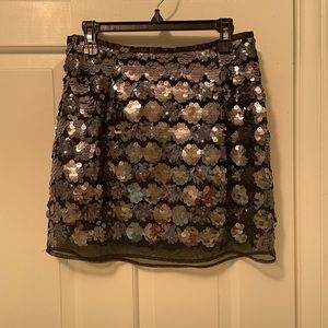 Shiny sequin skirt